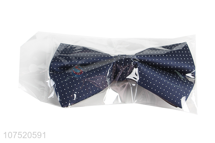 China manufacturer hot sale polka dot men's bow tie