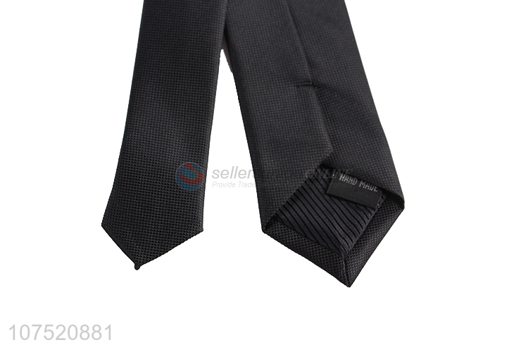 Bottom price solid color grid neckties for men