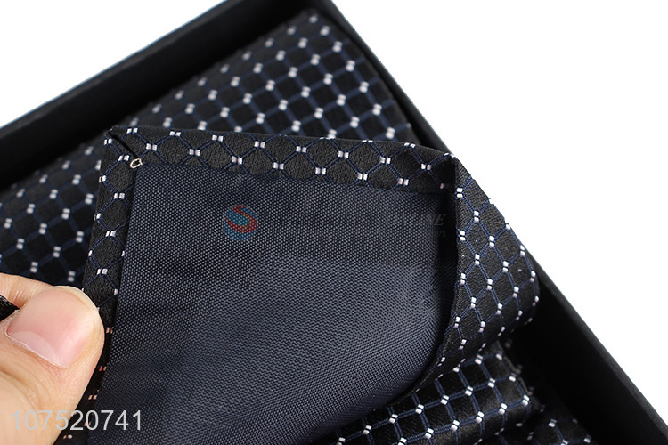 New design jacquard bow tie necktie and cufflinks set for men