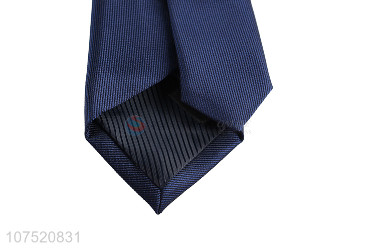 Wholesale solid color men's necktie polyester neckties