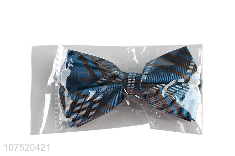 Hot products fashionable check pattern men's bow tie