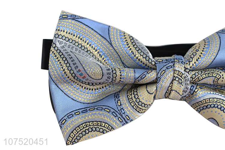 Fashion design cashew pattern jacquard men bow tie