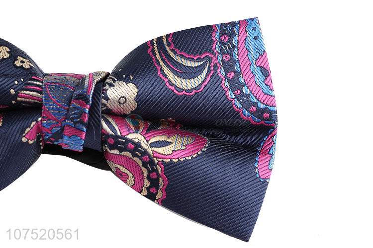 Hot sale trendy flower jacquard men's bow tie