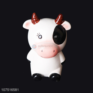 Wholesale home decoration cute cow shape ceramic <em>money</em> <em>box</em>
