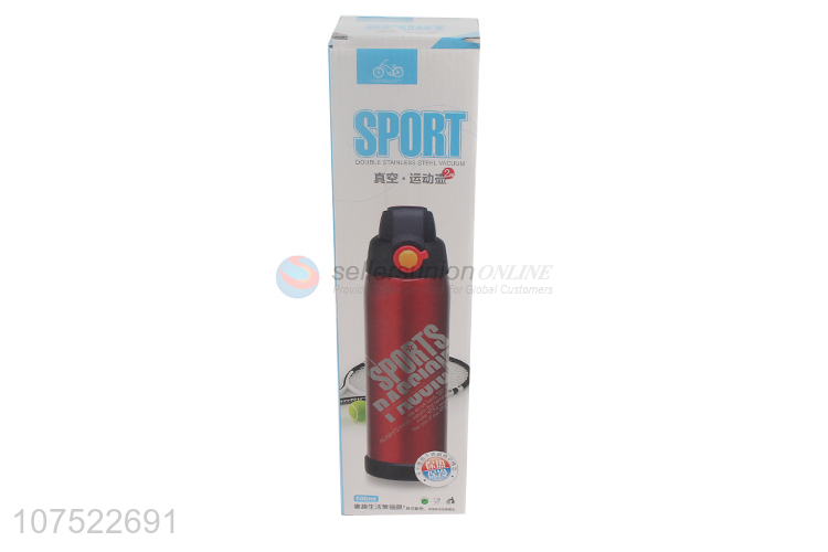 Hot sale food grade stainless steel vacuum flask thermal sport bottle