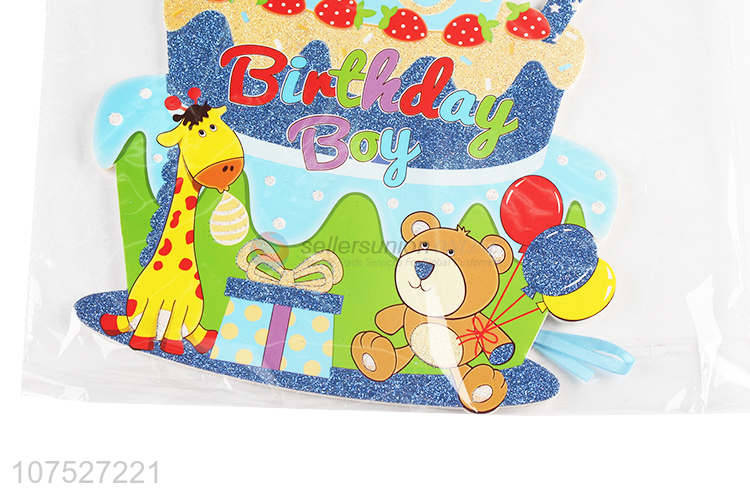 New Arrival Cake Shape Birthday Party Decoration Kt Board Ornaments