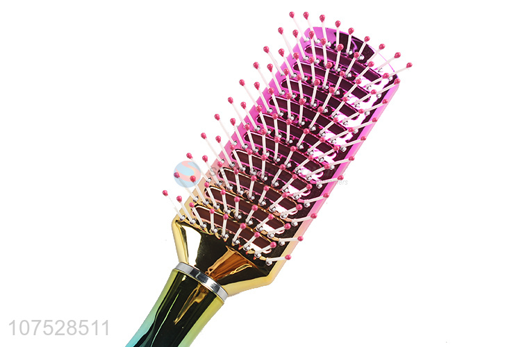 Cool Design Cushion Soft Touch Hair Brush Colorful Comb