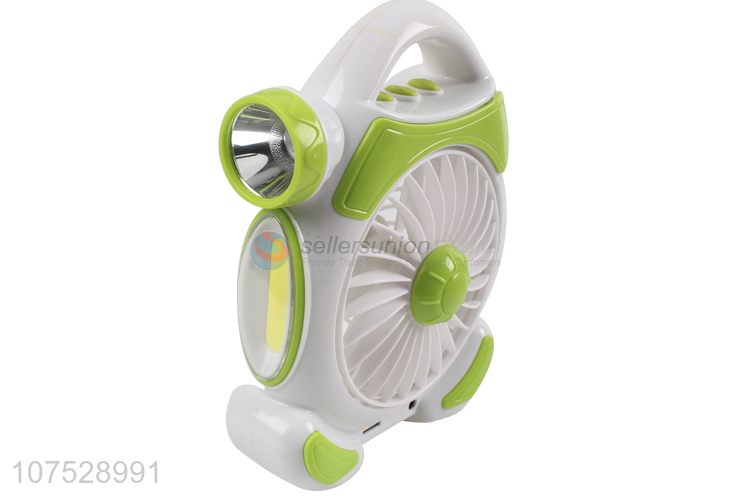 High Quality Multifunctional Portable Rechargeable Fan With Led Light
