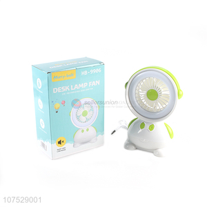 Good Quality Multifunctional Usb Rechargeable Desk Lamp Fan With Led Light