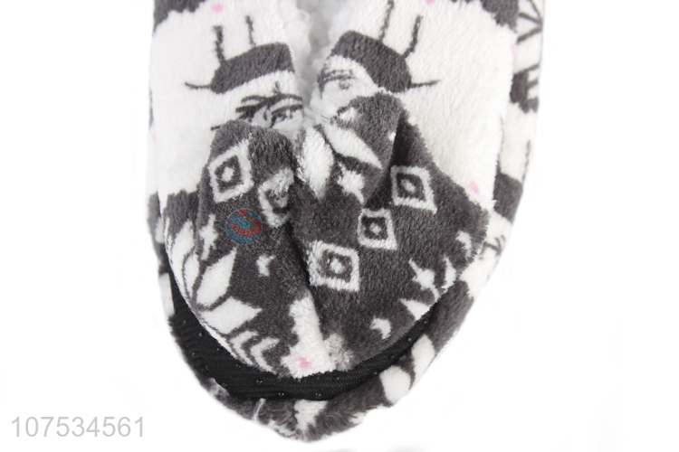 China manufacturer women comfortable winter plush slipper shoes
