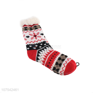 Most Popular Winter Warm Indoor Home Anti-Slip Christmas Floor Socks