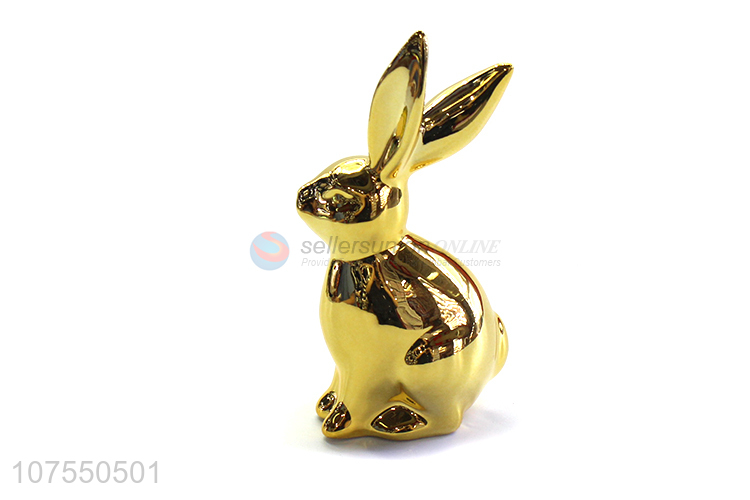 Good Quality Porcelain Crafts Rabbit Ceramic Ornaments For Decoration