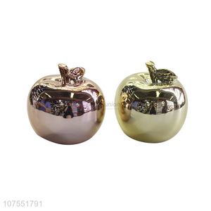 Reasonable Price <em>Porcelain</em> <em>Crafts</em> Apple Ceramic Ornaments For Decoration
