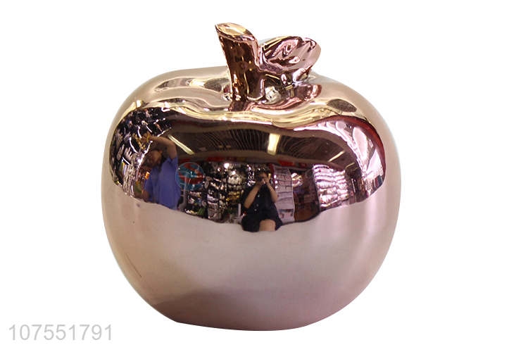 Reasonable Price Porcelain Crafts Apple Ceramic Ornaments For Decoration