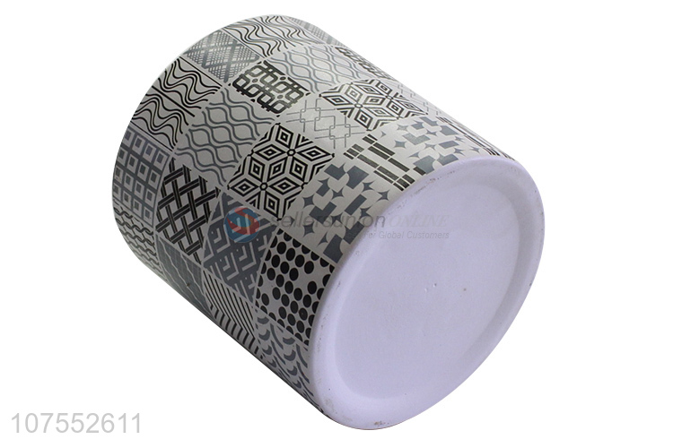 Wholesale Nordic Style Decorative Flowerpot Ceramic Cylinder Flowerpot