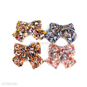 Low price women chiffon bowknot hair clip fashion accessories