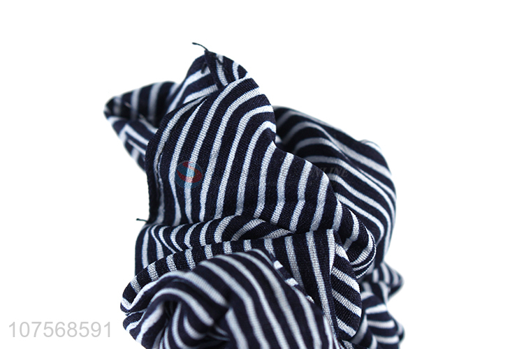 Most popular stripe pattern hair scrunchie hair ties fashion hair accessories