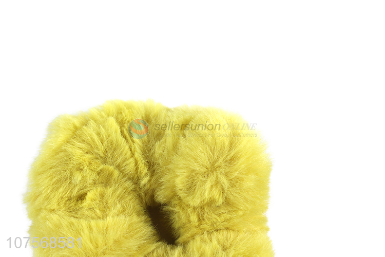 Custom fluffy elastic ponytail holder faux fur hair ties plush hair rope
