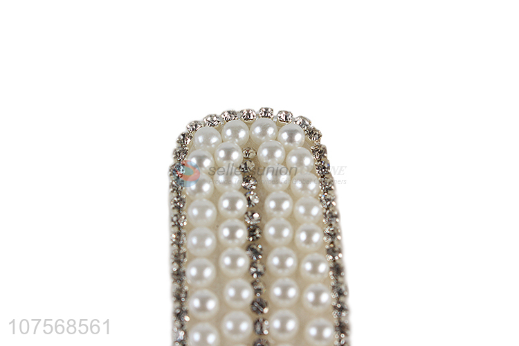 High quality fashion pearl hairpins bb clip bangs clip pearl hair accessories