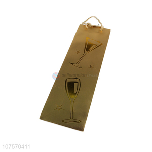 Popular products hot stamping paper wine bag wine bottle packing bag