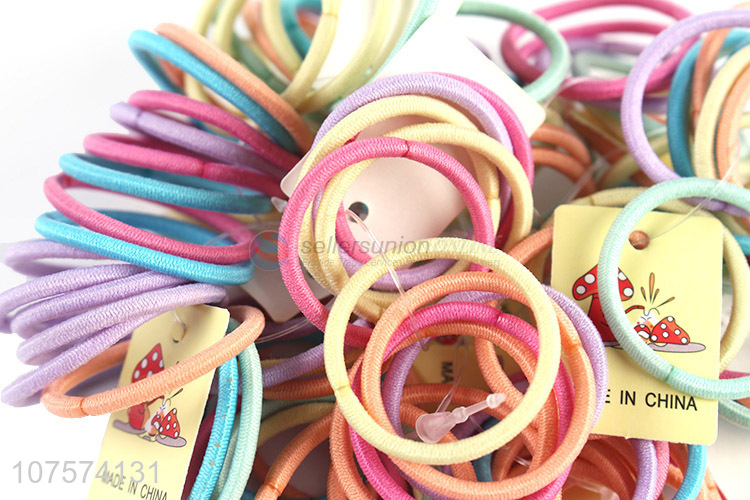 High Quality Colorful Rubber Band Hair Rope Kids Hair Ring