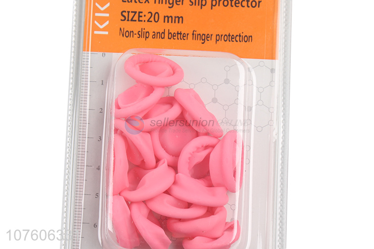 Good Quality Non-Slip Pink Latex Finger Slip Protector
