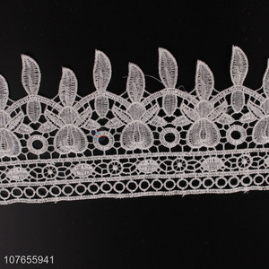 Flowers embroidered <em>ribbon</em> for garment <em>craft</em> embellishment wedding