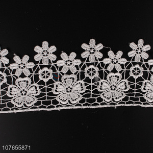 White lace trims <em>ribbon</em> embroidered for sewing bridal wedding  <em>craft</em> 