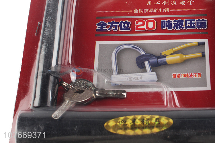 Factory price multifunctional spray paint iron lock u shape bicycle lock