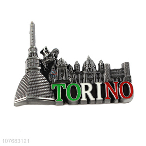 Latest arrival Torino souvenir metal fridge magnet fridge sticker