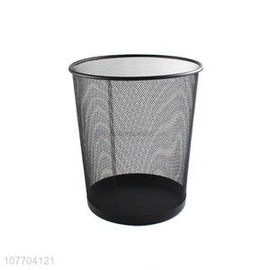 High quality large metal mesh dustbin iron garbage can