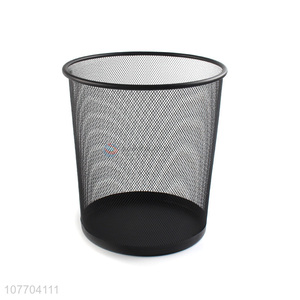 Good sale medium metal mesh dustbin iron waste-paper basket
