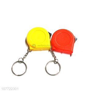 Good quality mini steel tape measure with key chain