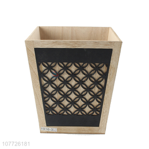 High Quality Wooden Storage Bucket Desktop Storage Bin