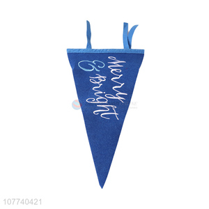 Factory direct sale dark blue fancy English decoration hanging flag
