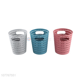 Good quality mini plastic basket plastic waste bin for kitchen and bedroom