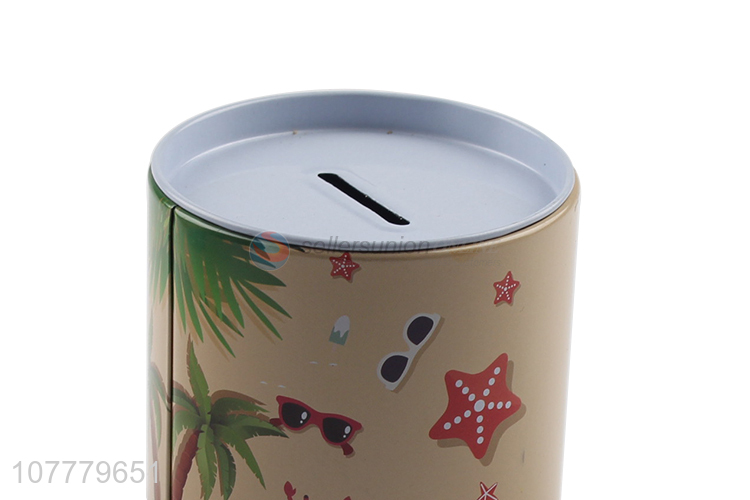 Cool Design Cylinder Tin Can Fashion Money Box Piggy Bank