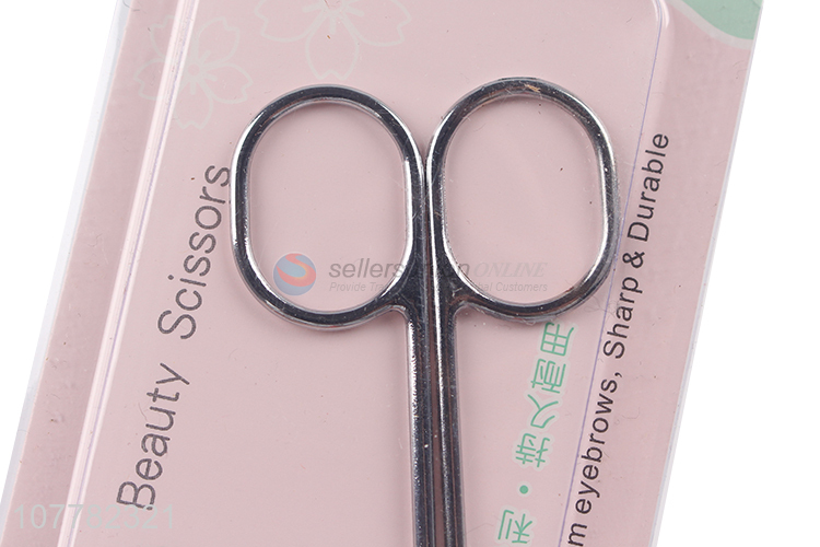 New design durable beauty scissor for eyebrow and eyelash