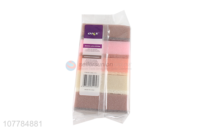 Household colourful kitchen cleaning sponge scourer
