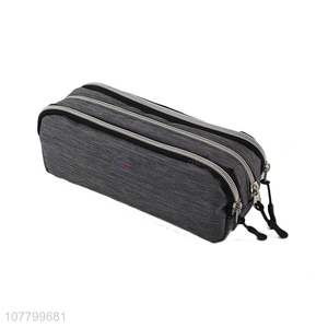 Wholesale Oxford Cloth Pencil Bag Pencil Case With 3 Zippers