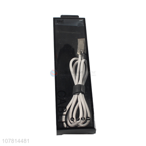 Factory direct sale white metal TPC mobile phone data cable