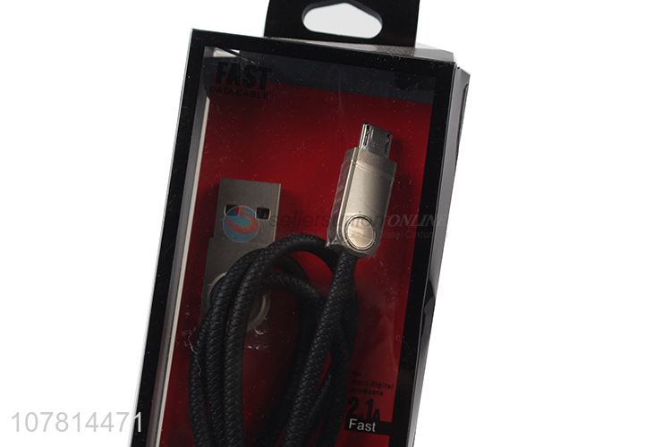 China wholesale black metal Android phone data cable