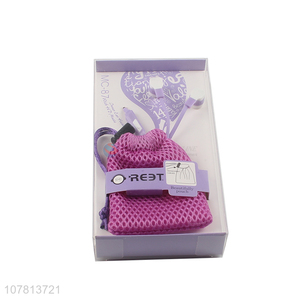Yiwu wholesale purple in-ear headphones with storage bag