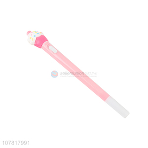 New product cute design cake led light gel pen