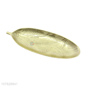 High quality gold leaf serveware wooden material serving dishes