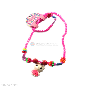 New Products Plastic Necklace Bracelet Fashion Kids Jewelry