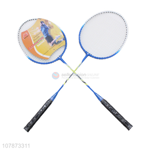 Top quality good tension outdoor sports badminton racket set