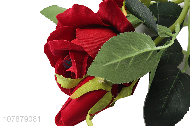 High quality red rose artificial flowers for decoration