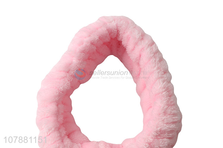 Factory price pink washing face women hairband wholesale