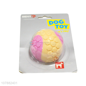 Wholesale Two Colors Pet Toy Ball Cat Dog Playing Chew Toy